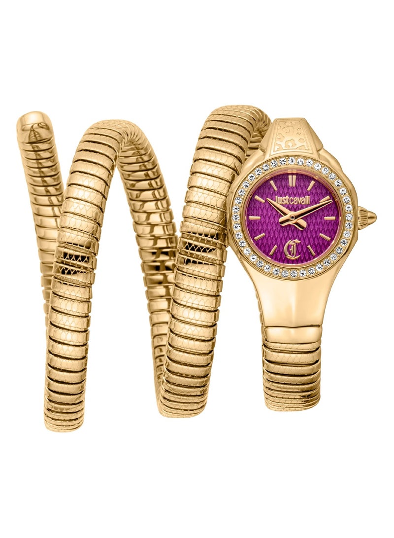 Just Cavalli ساعة كواتز أنالوج للنساء من جاست كافالي مع حزام من الفولاذ المقاوم للصدأ JC1L355M0035 - Image 1