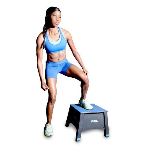 Fuel Pureformance Adjustable Plyometrics Box, blue, black - Image 2