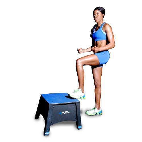 Fuel Pureformance Adjustable Plyometrics Box, blue, black - Image 4