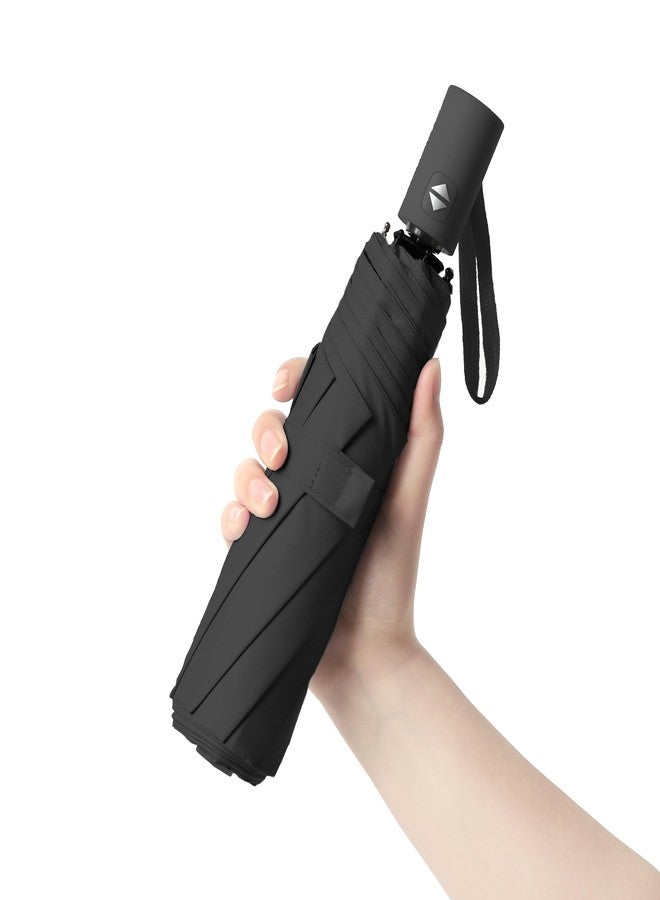 BAODINI Small UV Protection Travel Umbrella Compact for Rain and Sun UPF 50+ Windproof Portable 42 inch Umbrella for Women and Men - Image 1