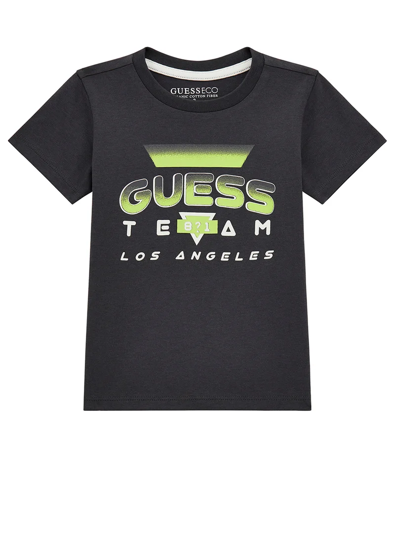 GUESS Kids Graphic  Crew Neck T-Shirt