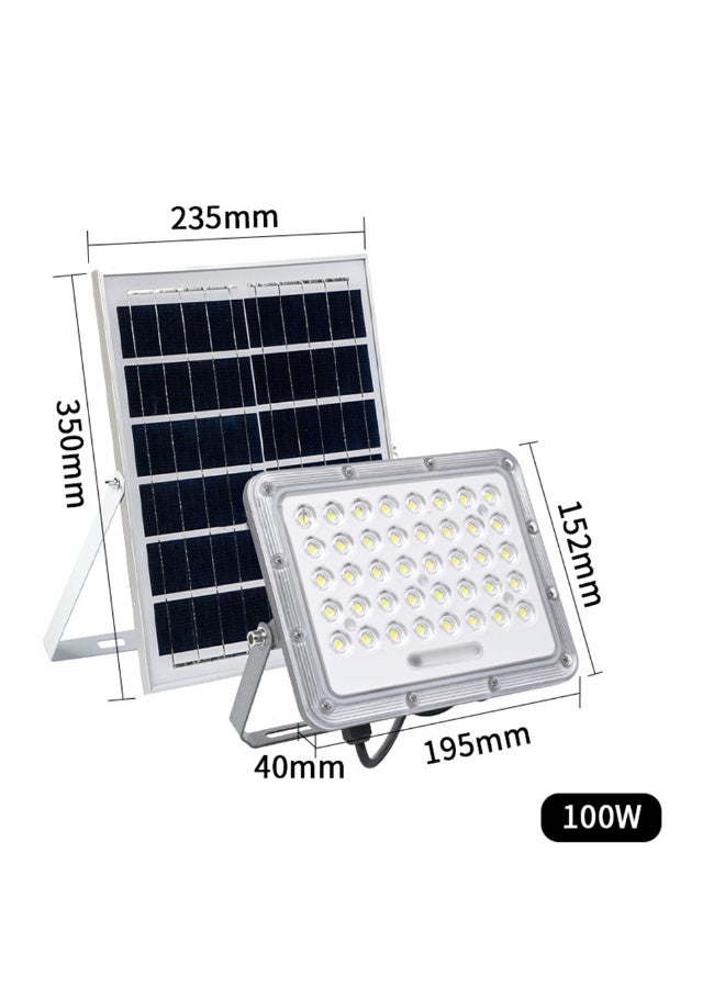Solar LED Flood Light, 100W Outdoor Garden Light, Waterproof Panel, 235 x 350 mm - Image 3