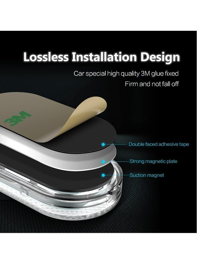 Car LED Lights, Interior Portable Small Incar LED Touch Lights with 6 Bright LED Lamp Beads, USB Rechargeable Lighting Light Car Emergency Light (Purple Light) - Image 5