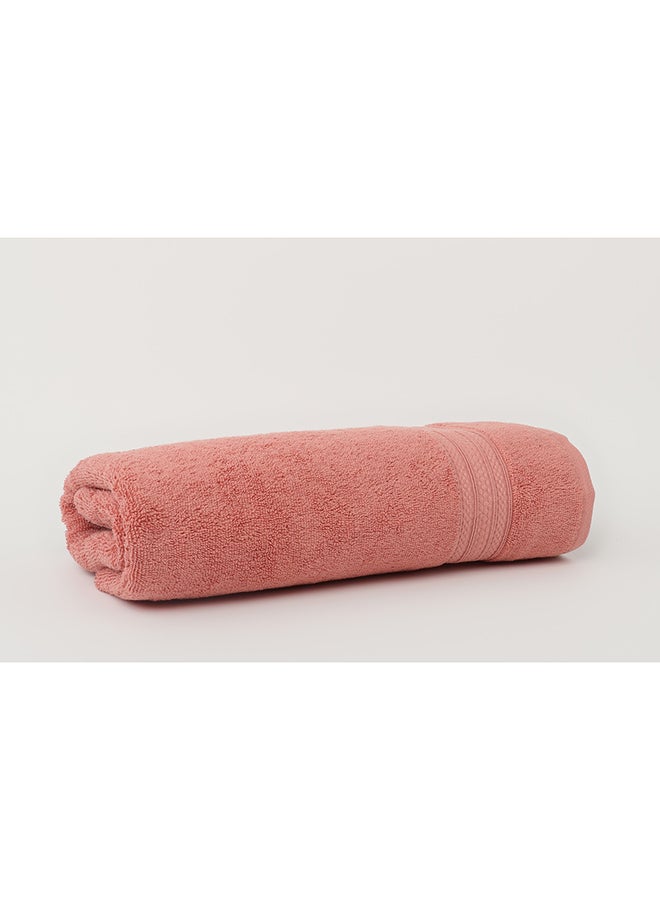 White Rose Towel HARMONY S - 650 GSM - 100% Cotton Terry -Bath Sheet 80x160 cm-Premium Touch-Quick Dry - Super Absorbent-Peach  - Image 5