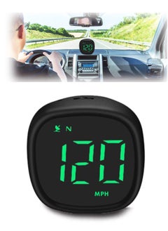 SYOSI Universal USB Digital Speedometer with Compass 2" Car GPS HUD Head Up Display in MPH KMH Overspeed Alarm Fatigue Driving for All Vehicles Mini Sized  - Image 1