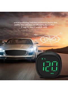 SYOSI Universal USB Digital Speedometer with Compass 2" Car GPS HUD Head Up Display in MPH KMH Overspeed Alarm Fatigue Driving for All Vehicles Mini Sized  - Image 4