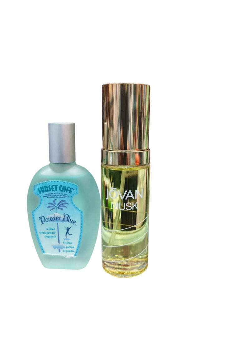 sunset Powder Blue edP 50 ml jovan Musk 59 ml - Image 2