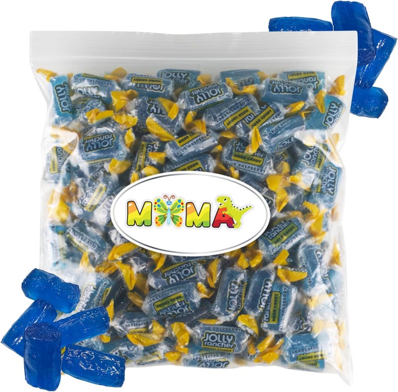 Mima Jolly Ranchers Hard Candy Blue Raspberry - 1.5 lb Gluten Free Individually Wrapped Treats - Image 1