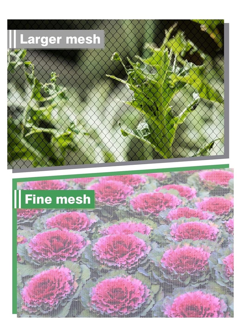 Excefore Upgraded Garden Netting- 40 × 40 × 20 Inches Pop-up Plant Covers Net for Garden Protection- Ultra Fine Garden Mesh Netting Protection from Bird Pest Barrier Net Row Cover for Plant Fruit Vegetable - Image 3