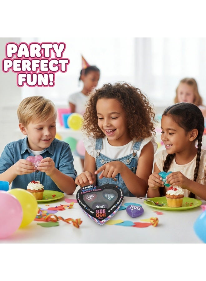 Needoh 3PCS Heart-shaped Stress-relieving Squeeze Toy | Portable Anti-stress Toy Made of TPR Material, a Daily Stress-relieving Tool and Kids' Gifts - Image 4