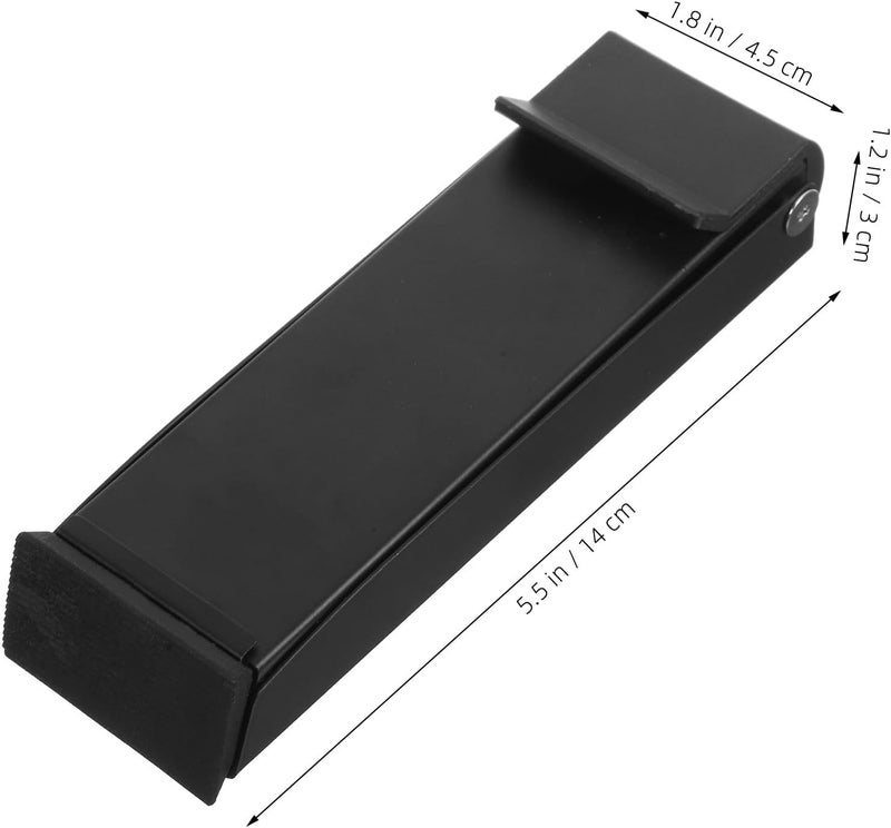 Generic Kickdown Door Stop Floor Wedge Black Folding Heavy Duty Door Holder for Office and Home Use - Image 2