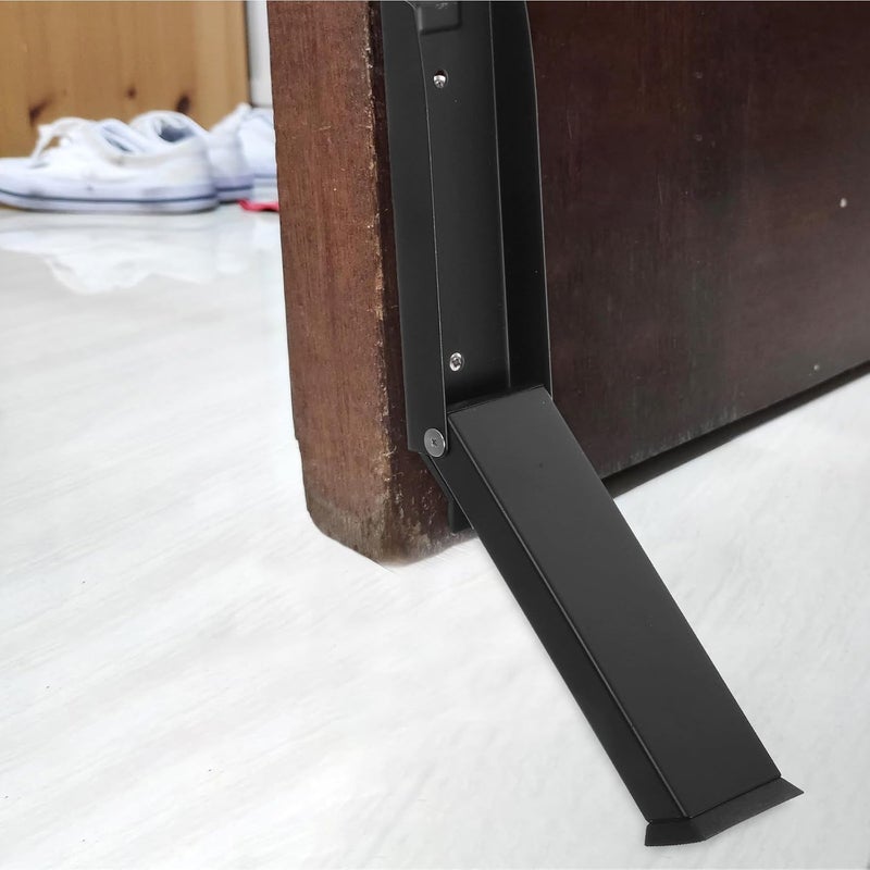 Generic Kickdown Door Stop Floor Wedge Black Folding Heavy Duty Door Holder for Office and Home Use - Image 5