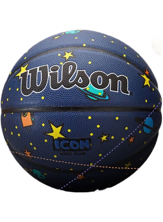 Wilson Icon Series Cosmic Sky Indoor And Outdoor Universal Youth Children'S Ball, Size 5 Basketball - Image 1