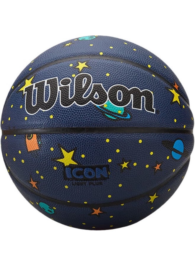 Wilson Icon Series Cosmic Sky Indoor And Outdoor Universal Youth Children'S Ball, Size 5 Basketball - Image 3