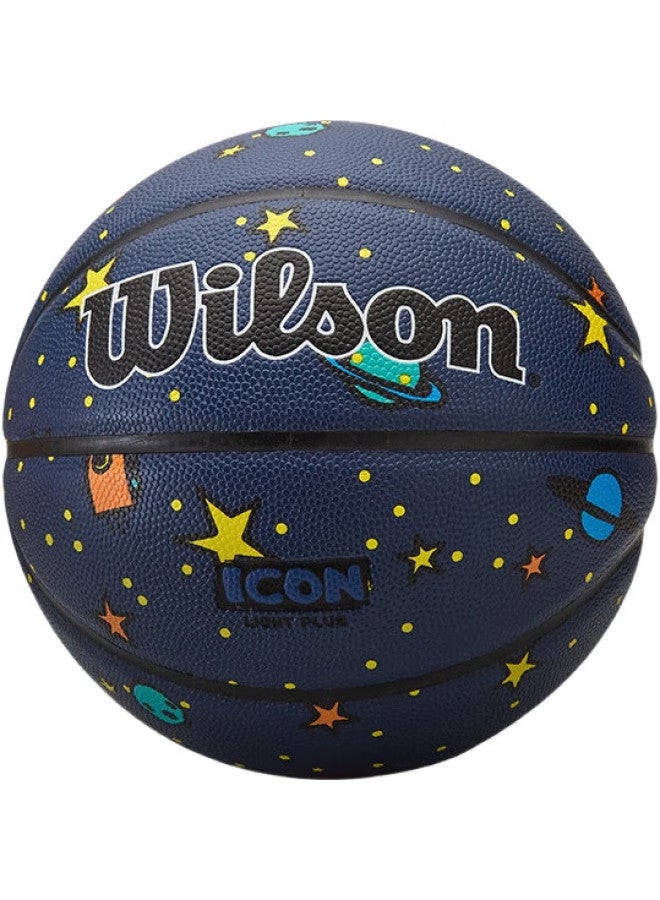Wilson Icon Series Cosmic Sky Indoor And Outdoor Universal Youth Children'S Ball, Size 5 Basketball - Image 2