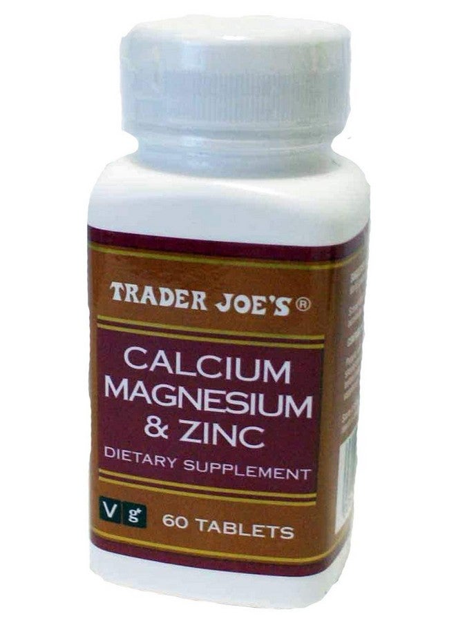 Trader Joe's Calcium Magnesium & Zinc, 60 Tablets