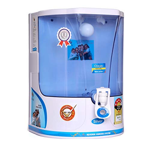 OZEAN Ozean Silver 10 LTR RO with Mineral Electric Water Purifier with Fitting Accessories and Dust Protection Cover - Image 2