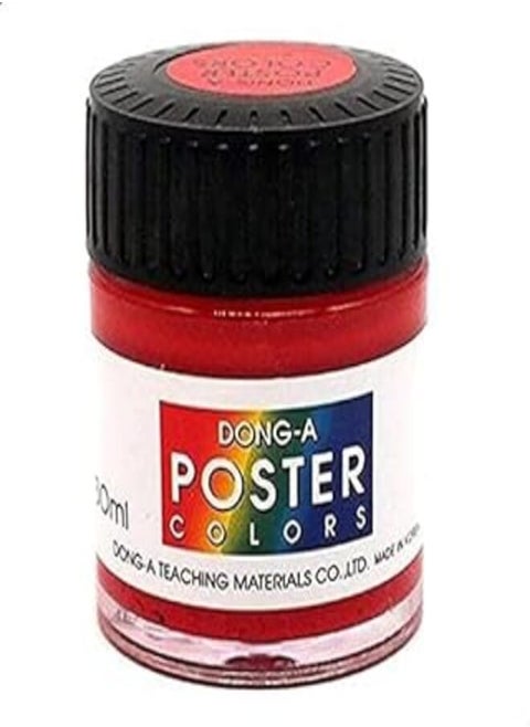 Dong-A Gouache Poster Color Paint 30 ml, Red