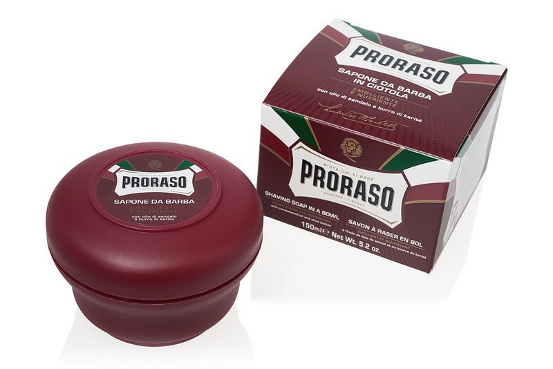 proraso صابون حلاقة بروراسو في وعاء، مرطب ومغذي لللحى الخشنة، 5.2 أونصة - Image 1