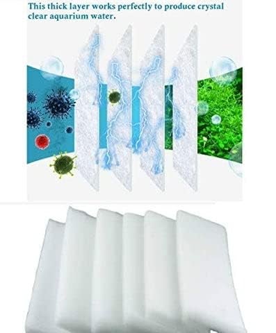 VAYINATO® 6 in 1 Biochemical Filter Cotton White Sponge for Aquarium Top Filter Media, Sump & Aquatic Fish Tank Water Cleaning | Suitable for All Kinds of Filters by Petzlifeworld - Image 2