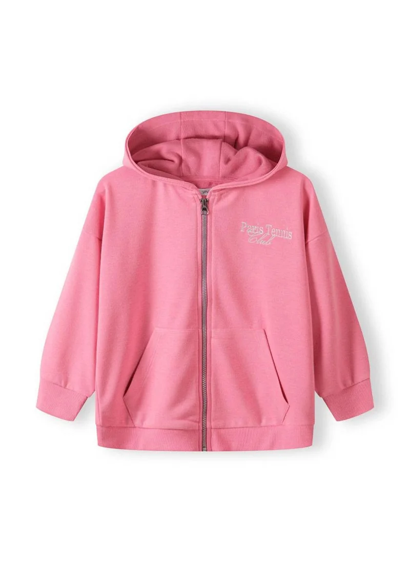 مينوتي Kids Girls Oversized Zip Through Hoodie