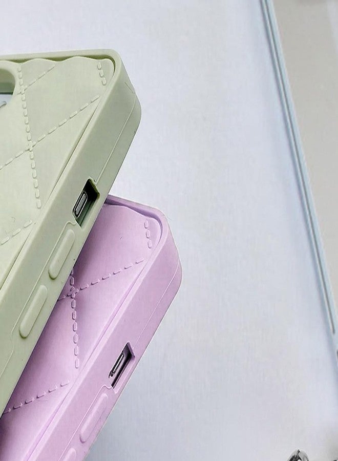 أوميو جراب محفظة متوافق مع آيفون 16 من أوميو، مزود بحامل بطاقات، وسلسلة فاخرة، وحبل كتف طويل مزين باللؤلؤ، وحزام معصم، وغطاء حقيبة يد من السيليكون الناعم، مناسب للنساء والفتيات، لون بنفسجي. - Image 4