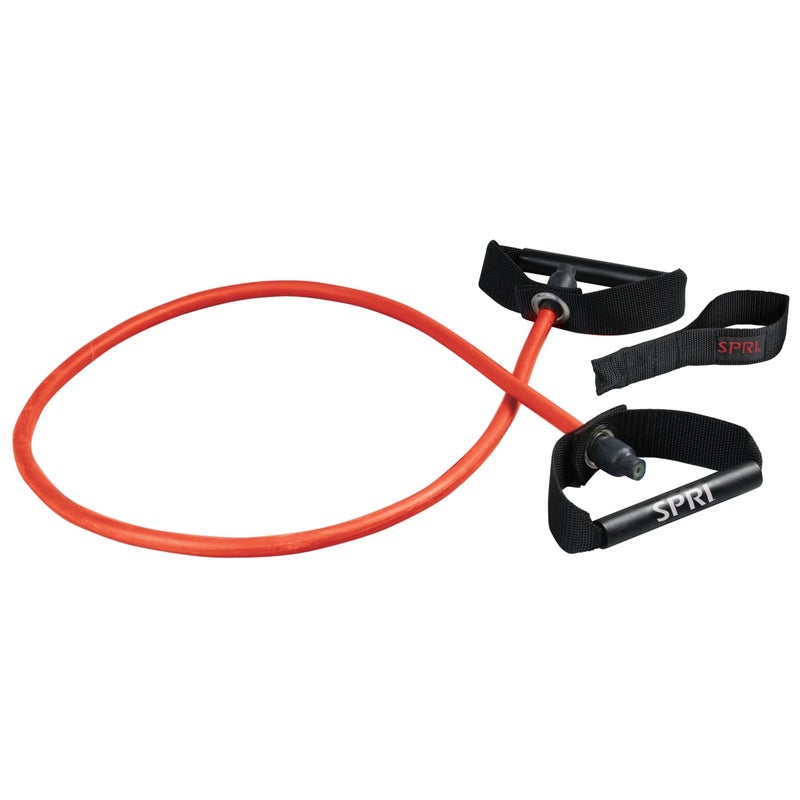 SPRI Xertube Resistance Bands with Handles â€“ All Exercise Cords Sold Separately with Home Gym Workout Fitness Door Anchor Attachment Option
