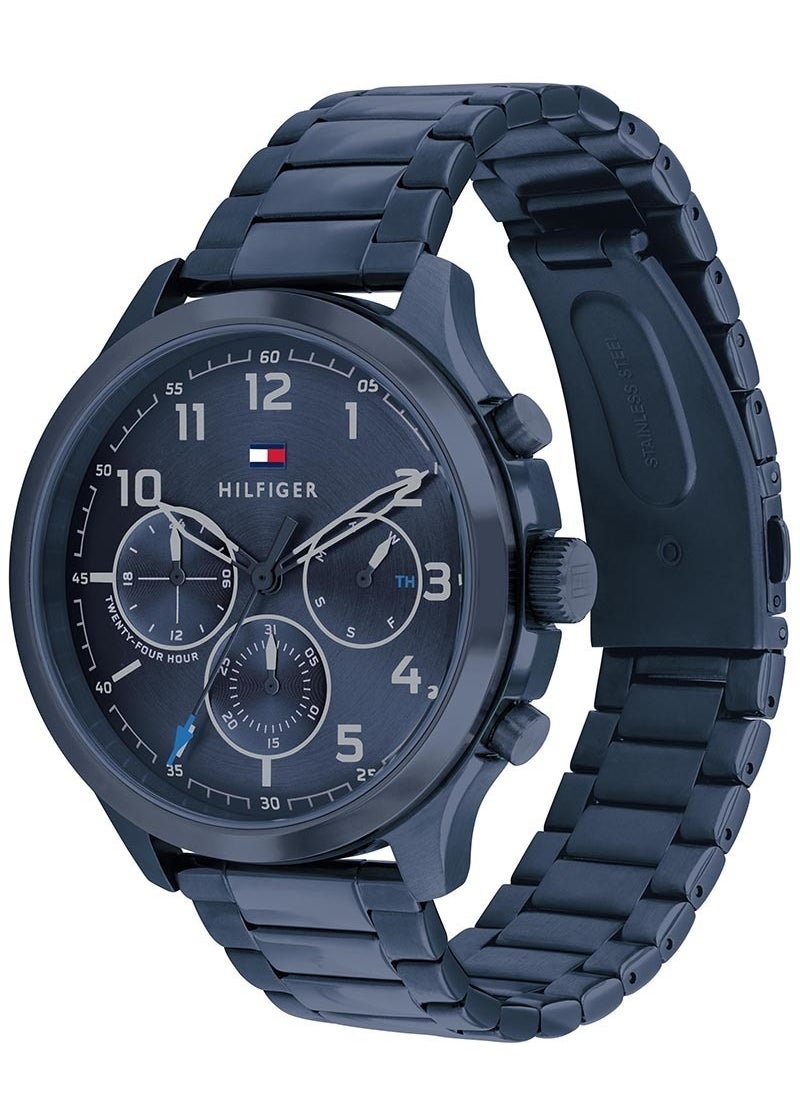 Tommy Hilfiger Plus Men's Qtz Multifunction Stainless Steel and Bracelet Casual Watch-1791853 44MM  - Image 2