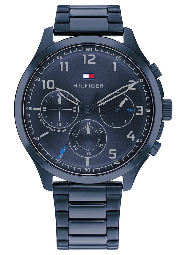 Tommy Hilfiger Plus Men's Qtz Multifunction Stainless Steel and Bracelet Casual Watch-1791853 44MM  - Image 1