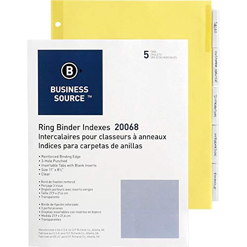 Business Source Ring Binder Index Divider , 2" - Image 1