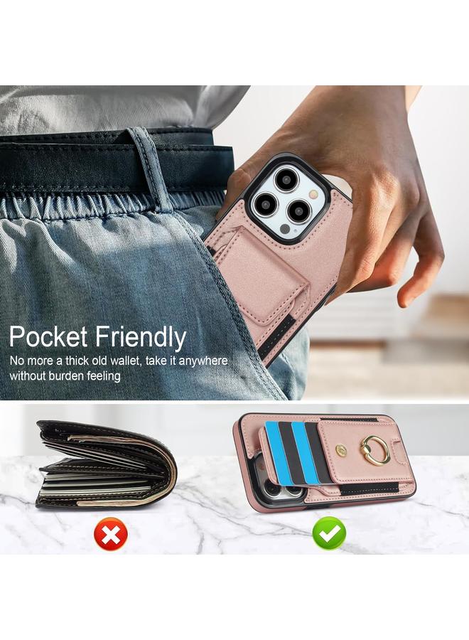 S-TOP Case For iPhone 14 Pro Elastic Card Bag Ring Holder Phone Case - Image 3