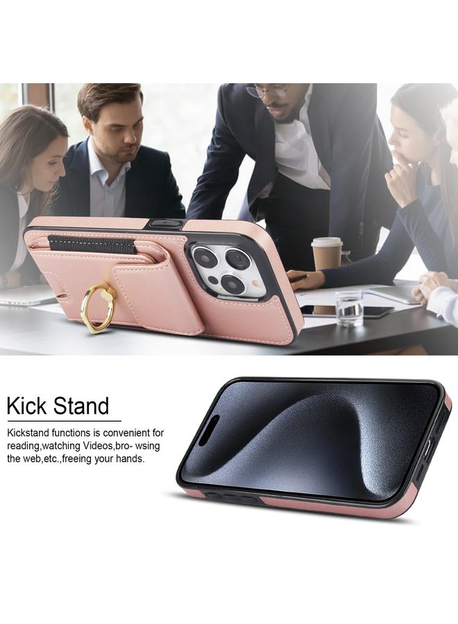 S-TOP Case For iPhone 14 Pro Elastic Card Bag Ring Holder Phone Case - Image 4