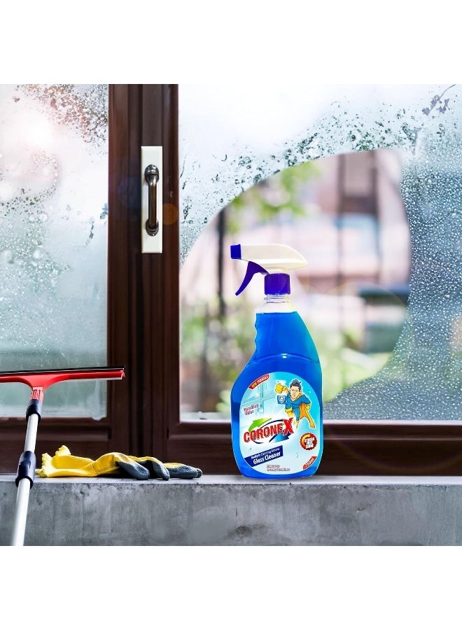 Coronex Glass Cleaner 750 ml - High-Quality Streak-Free Shine, Fast-Dry Formula for Dust, Smudge & Fingerprint Removal, Multi-Surface Window and Mirror Cleaner for Sparkling Crystal Clear Results - Image 5