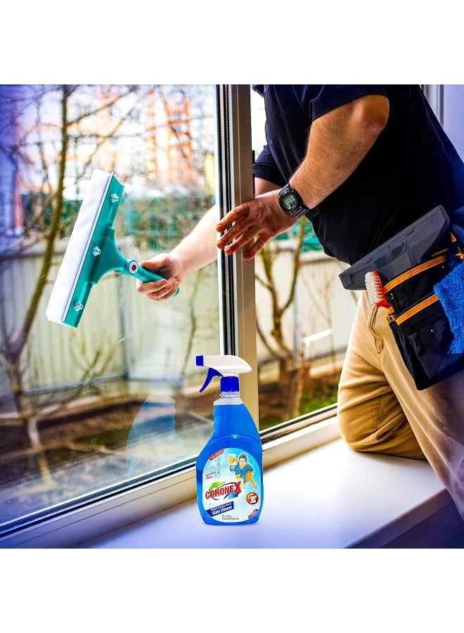 Coronex Glass Cleaner 750 ml - High-Quality Streak-Free Shine, Fast-Dry Formula for Dust, Smudge & Fingerprint Removal, Multi-Surface Window and Mirror Cleaner for Sparkling Crystal Clear Results - Image 2