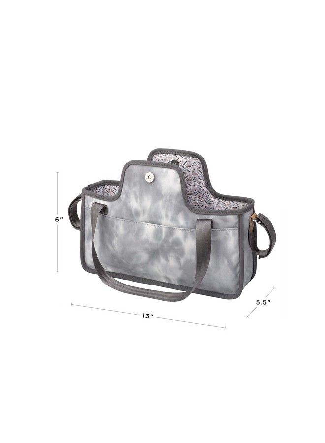 petunia pickle bottom Wander Stroller Caddy ; Perfect Baby Caddy To Keep Everything Organized ; Multiple Carry Positionsfits Most Strollers ; Smoked Swirl Tiedye - Image 4