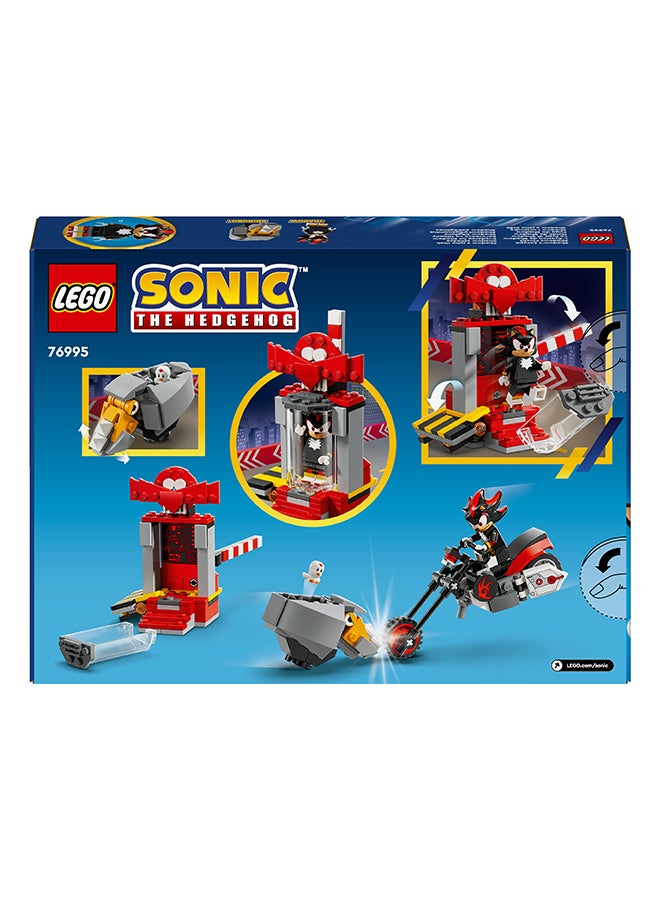 76995 Sonic The Hedgehog Shadow The Hedgehog Escape, Kids’ Motorcycle Toy, Video Game Character Figures For Boys, Girls And Fans Aged 8 Plus (196 Pieces)