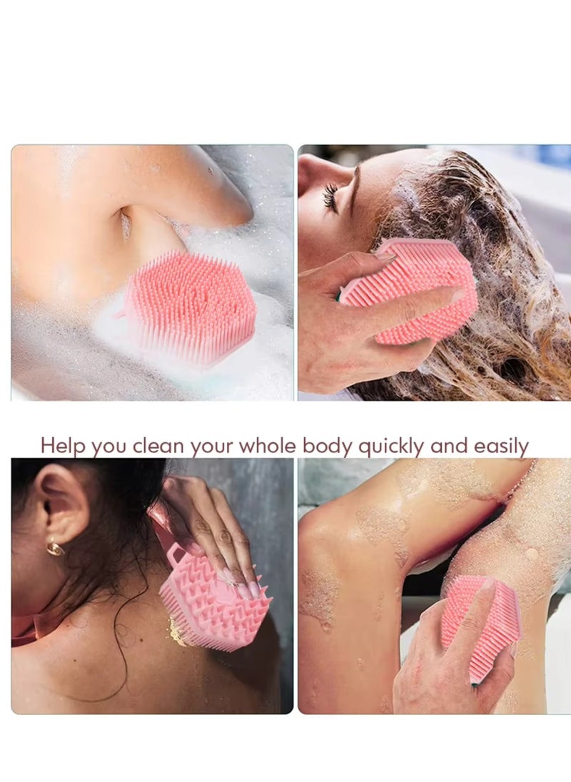 Prime by javaudan Silicone Body Scrubber & Scalp Massager 2 in 1 Exfoliating Shower Brush & Shampoo Brush for Deep Cleansing  - Image 2