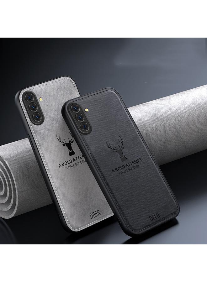 S-TOP Case For Samsung Galaxy A36 Deer Head Cloth Skin All-inclusive Phone Case - Image 2