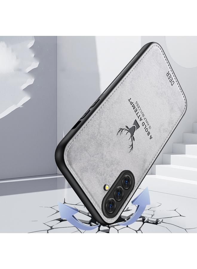 S-TOP Case For Samsung Galaxy A36 Deer Head Cloth Skin All-inclusive Phone Case - Image 5