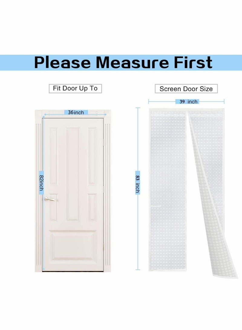 Y&D Insulated Door Curtain Thermal Magnetic Self Sealing Screen Winter Stop Draft Keep Cold Out Cover - Image 4