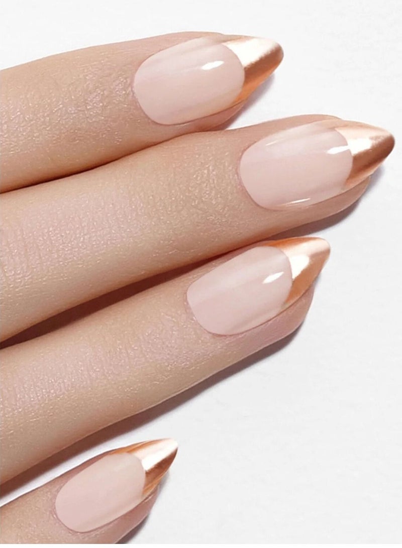 Dashing Diva Magic Press Rose Gold Edge French -medium fresh shape - Image 3