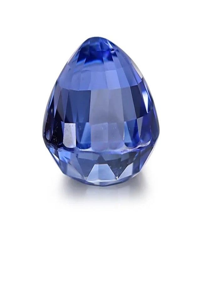GEMS RIVER Natural 9.25 Ratti 8.87 Carat Blue Sapphire Stone with Lab Certified Card Natural Blue Sapphire Stone Original Neelam/Nilam Gemstone for Men's and Women's (K334) - Image 3