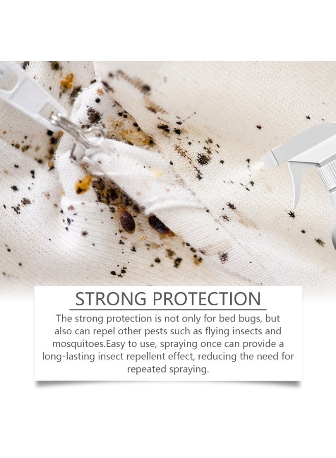 JUE-FISH 120ml Bed Bugs Killer Spray, Low Odor Roach & Fly Killer Spray, Plant-Based Actives Kill Insects & Bugs on Contact, Non-Greasy, Repellent Indoor flea moth bugs bed bugs, No Stains, Fresh Scent - Image 5