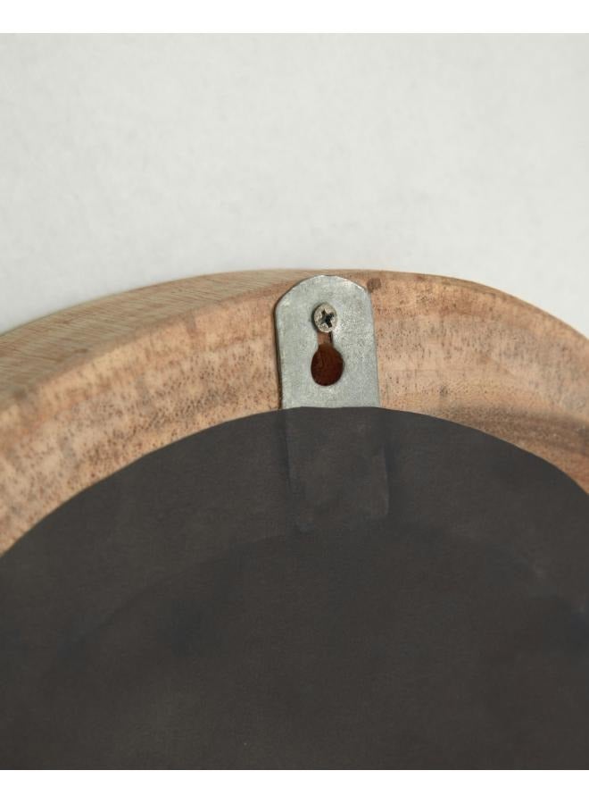 لوفت كالب، مرآة بيضاوية، 28×28×4، خشب، طبيعي AA1126M46 - Image 4