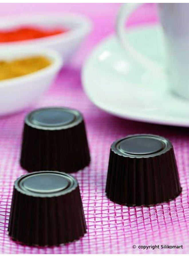 Silikomart Easy Choc Praline Mould Brown 30x18.5mm - Image 4