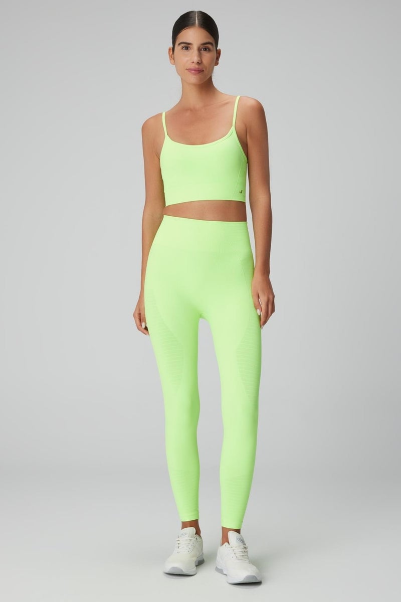 Jerf Gela High Waist, Flexible and Lifting Sports Tights Neon Green  - Image 1