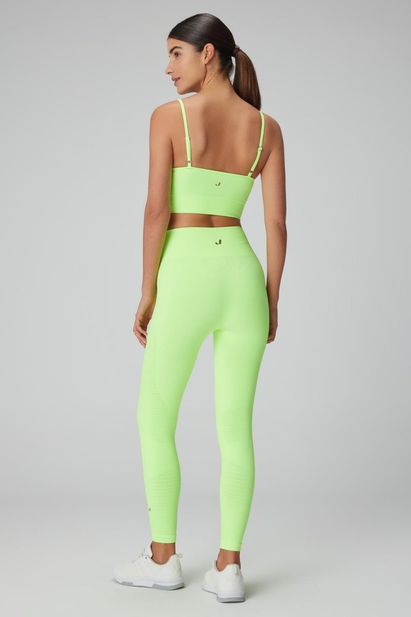Jerf Gela High Waist, Flexible and Lifting Sports Tights Neon Green  - Image 4