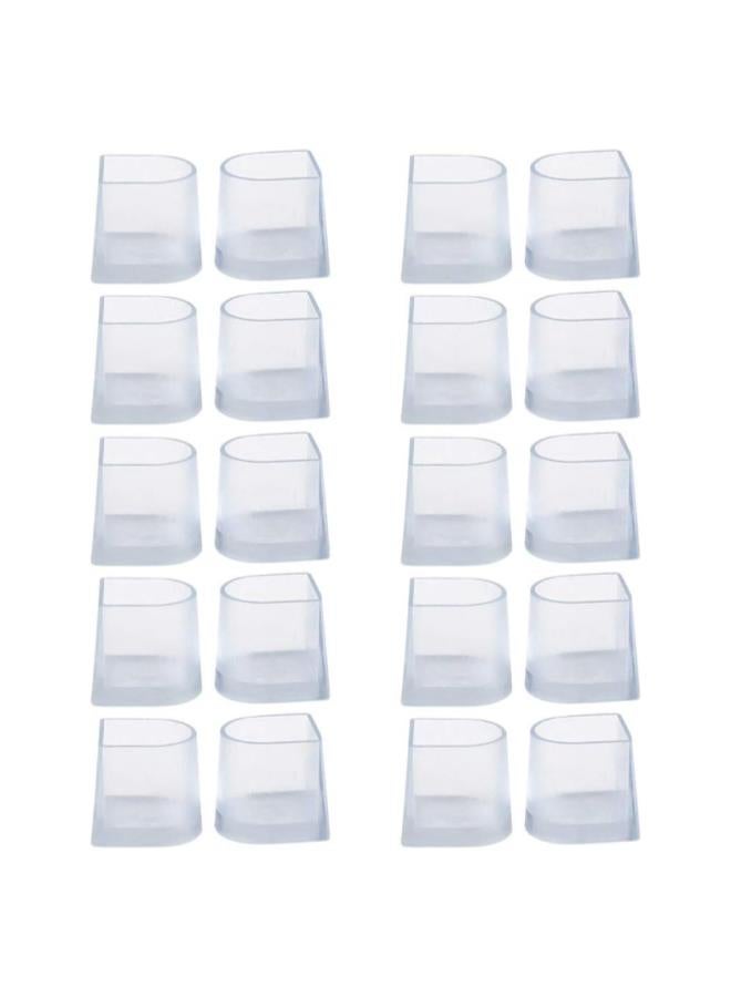 klarako 10 Pairs High Heel Protectors Clear Heel Stoppers Stiletto Protectors Replacement Tip Caps for Grass Wedding Women Shoes Size S - Image 1