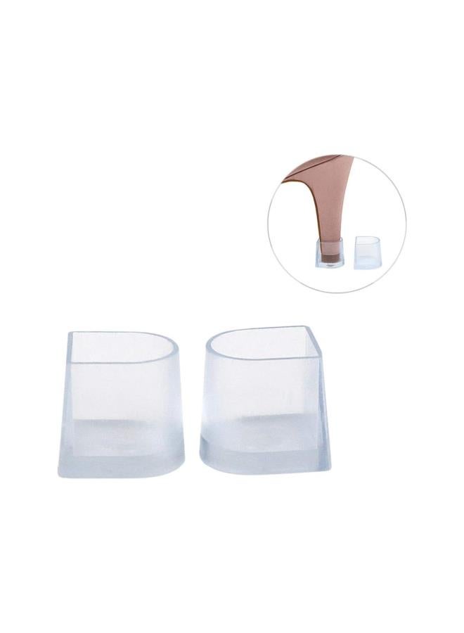 klarako 10 Pairs High Heel Protectors Clear Heel Stoppers Stiletto Protectors Replacement Tip Caps for Grass Wedding Women Shoes Size S - Image 4