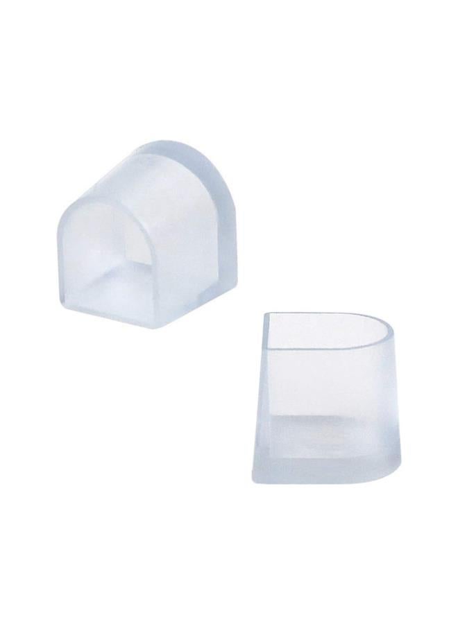 klarako 10 Pairs High Heel Protectors Clear Heel Stoppers Stiletto Protectors Replacement Tip Caps for Grass Wedding Women Shoes Size S - Image 5